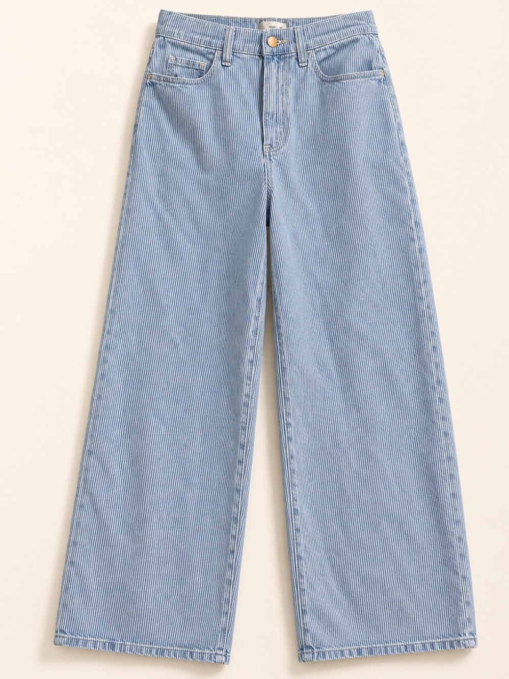 Universal Thread Relaxed Wide Leg Striped Pants Blue White Size 6R